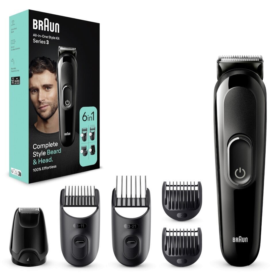 Braun Series 3 MGK3410 6in1 hind ja info | Juukselõikusmasinad, trimmerid | kaup24.ee