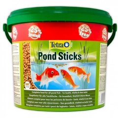 Корм для прудовых рыб Tetra Pond Pond Sticks, 5 л цена и информация | Корм для живой рыбы | kaup24.ee
