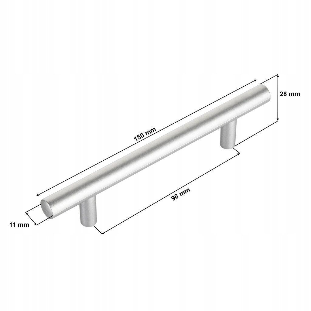Mööbli käepide, 96 mm hind ja info | Mööbli käepidemed | kaup24.ee