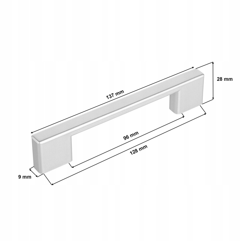Mööbli käepide, 96 mm цена и информация | Mööbli käepidemed | kaup24.ee