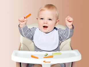 Детский стульчик 6 в 1, кремовый цена и информация | Стульчики для кормления | kaup24.ee
