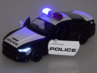 Politseiauto Ford Shelby GT350 heli- ja valgusefektidega hind ja info | Poiste mänguasjad | kaup24.ee