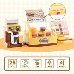 Mini burgeripood lastele Woopie, 25 tk цена и информация | Игрушки для девочек | kaup24.ee