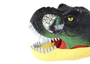 Dinosauruse mask valgus- ja heliefektidega, must hind ja info | Karnevali kostüümid | kaup24.ee
