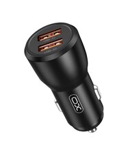 XO car charger CC55 30W 2x USB black цена и информация | Зарядные устройства для телефонов | kaup24.ee