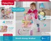 Nukukäru - käimistugi Fisher price, roosa цена и информация | Imikute mänguasjad | kaup24.ee