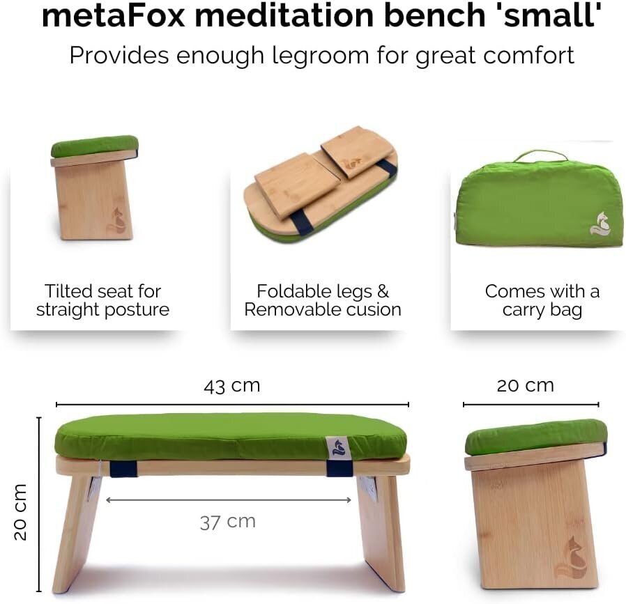 Meditatsioonipink MetaFox, roheline hind ja info | Joogatarvikud | kaup24.ee