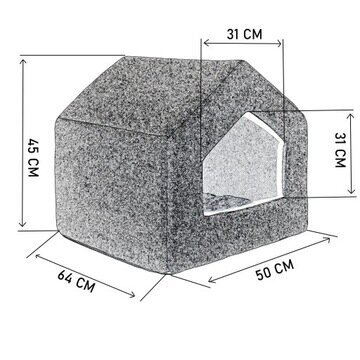 Koeramaja Superkissen24, 64 cm x 50 cm hind ja info | Pesad, kuudid | kaup24.ee