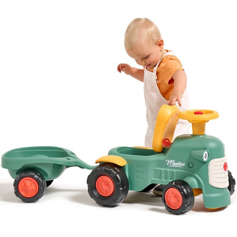 Tõuketraktor Falk, roheline цена и информация | Imikute mänguasjad | kaup24.ee