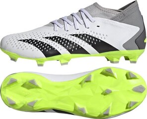 Jalgpallijalatsid Adidas Predator Accuracy.3 FG, suurus 45 1/3, hall/roheline цена и информация | Футбольные бутсы | kaup24.ee