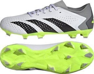 Бутсы футбольные Adidas Predator Accuracy.3 L FG, размер 42 2/3, серого/зеленого цвета цена и информация | Футбольные бутсы | kaup24.ee