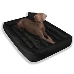Диван для собаки Lagram, черный, оттенки серого, 120х90 см цена и информация | Лежаки, домики | kaup24.ee