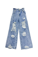 Джинсовые брюки для девочек, синие цена и информация | Штаны для девочек | kaup24.ee