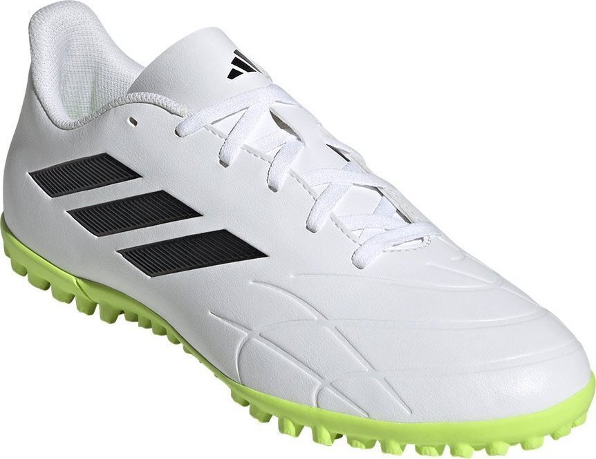 Adidas jalgpallijalatsid Copa Pure.4 TF, suurus 47 1/3, valge/roheline hind ja info | Jalgpallijalatsid | kaup24.ee