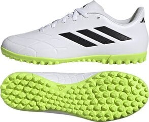 Футбольные бутсы Adidas Copa Pure.4 TF, размер 42, белого/зеленого цвета цена и информация | Футбольные бутсы | kaup24.ee