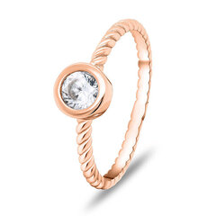 Brilio Silver pronkssõrmus tsirkooniga RI015R hind ja info | Sõrmused | kaup24.ee
