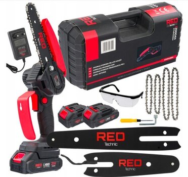 Juhtmeta mini mootorsaag RED TECHNIC 1000 W hind ja info | Kettsaed, mootorsaed | kaup24.ee