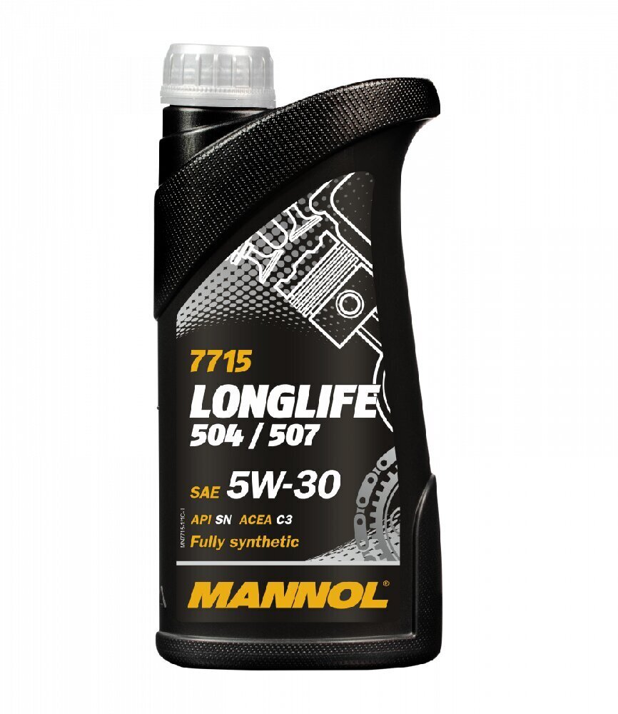 Sünteetiline mootoriõli Mannol Longlife 504/507 5W-30 7715, 1L hind ja info | Mootoriõlid | kaup24.ee