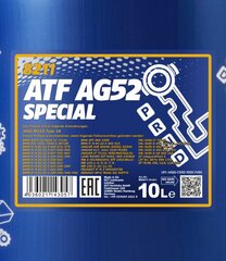 Mannol ATF AG52 Automatic Special, 10 л цена и информация | Другие масла | kaup24.ee