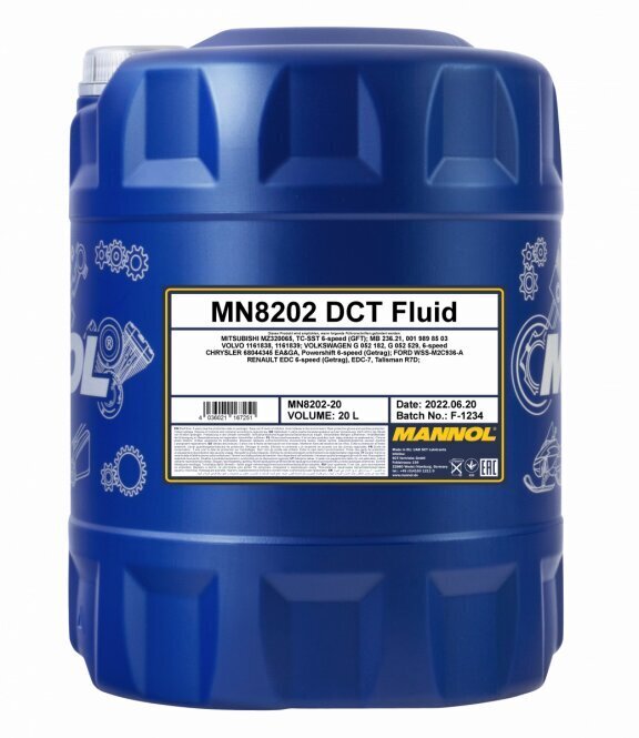 Mannol DCT FLUID Sünteetiline käigukastiõli 20l. hind ja info | Eriotstarbelised määrdeõlid ja -vedelikud | kaup24.ee