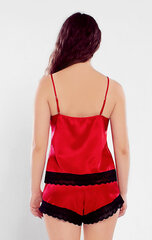 Ночная туника для женщин Etude Top Melisa, красная/чёрная цена и информация | Женские пижамы, ночнушки | kaup24.ee