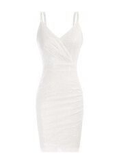 Платье женское с пайетками CURLBIUTY, белое цена и информация | Платья | kaup24.ee
