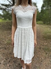 Женское платье Meetjen, белое цена и информация | Платья | kaup24.ee