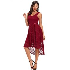 Женское кружевное платье с высоким вырезом Yvette, красное цена и информация | Платья | kaup24.ee