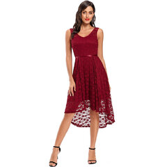 Женское кружевное платье с высоким вырезом Yvette, красное цена и информация | Платья | kaup24.ee