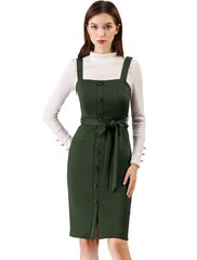 Платье-карандаш женское на пуговицах Allegra K, зеленое цена и информация | Платья | kaup24.ee
