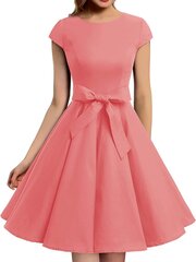 Женское платье в стиле ретро в стиле рокабилли Dressystar, розовое цена и информация | Платье | kaup24.ee