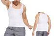 Meeste valge t -särk XL - modelleerimine ja salendamine - lülisamba lihaste tugevdamine HD-55306 hind ja info | Vormiv pesu | kaup24.ee