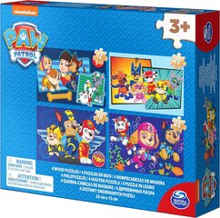 Puidust pusle Spin Paw Patrol 4in1 6040049 hind ja info | Pusled | kaup24.ee