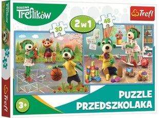 Pusle Trefl 2in1 Trefliku perekond 90987, 78 tk цена и информация | Пазлы | kaup24.ee