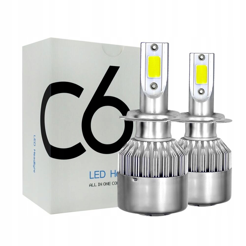 H7 LED Autovalgusti, komplektis 2 tk hind ja info | Autopirnid | kaup24.ee