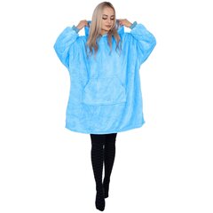 Одеяло с капюшоном большого размера hoodie blanket Springos HA7319, морской синий цена и информация | Одеяла | kaup24.ee
