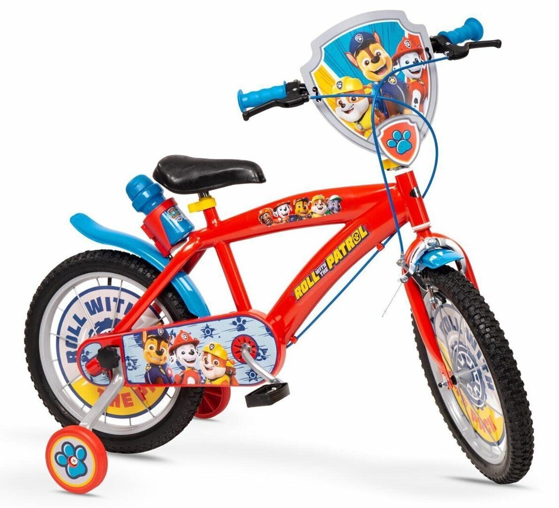 Laste jalgratas Paw Patrol 16", punane hind ja info | Jalgrattad | kaup24.ee