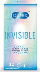 Kondoomid Durex Invisible XL, 10 tk hind ja info | Kondoomid | kaup24.ee