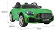 Kahekohaline laste elektriauto Mercedes-Benz GT R, roheline цена и информация | Laste elektriautod | kaup24.ee