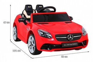 Ühekohaline laste elektriauto Mercedes BENZ SLC300, punane цена и информация | Электромобили для детей | kaup24.ee