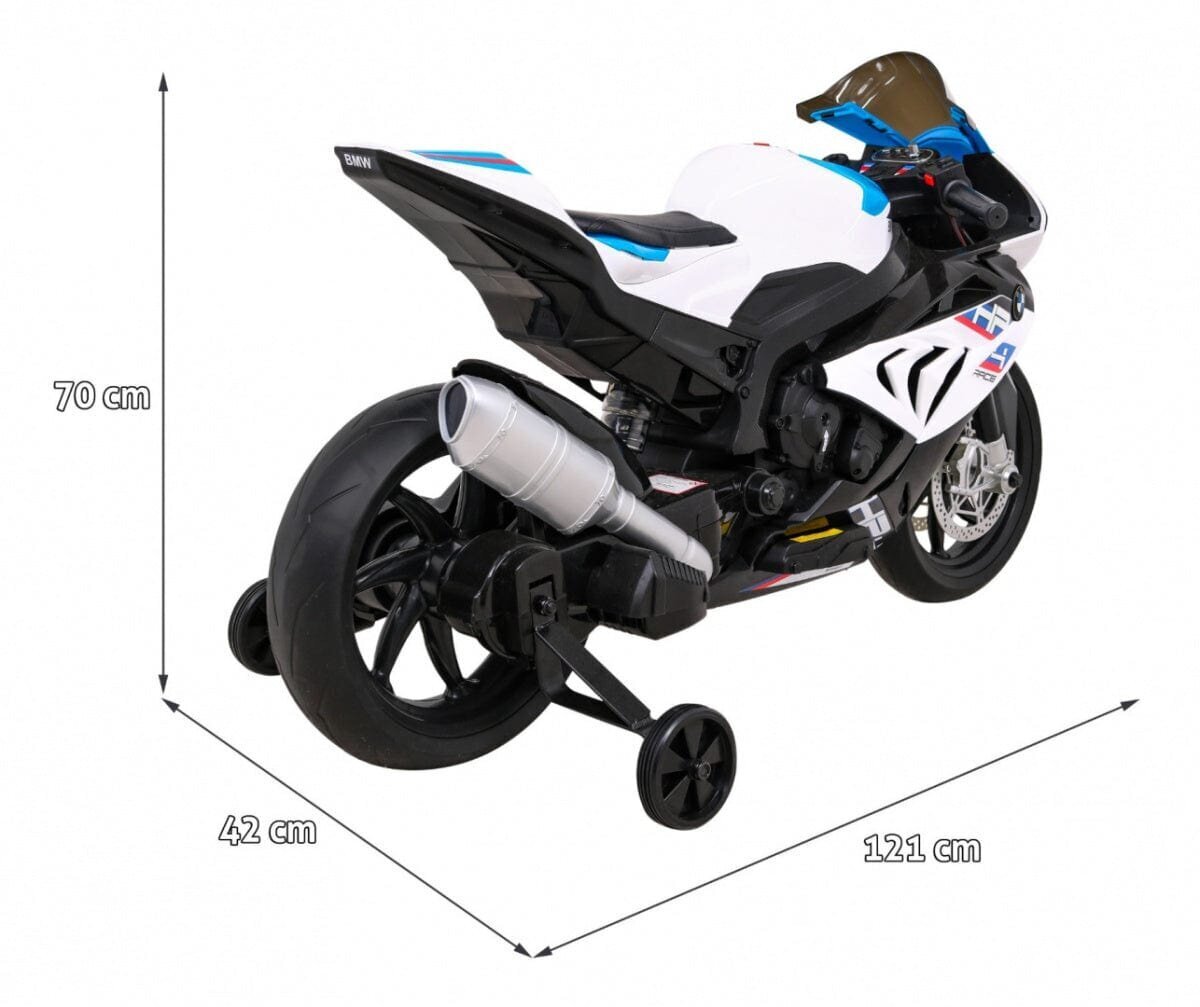 Laste elektrimootorratas BMW HP4, valge hind ja info | Laste elektriautod | kaup24.ee