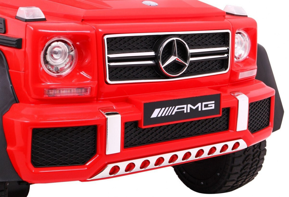Mercedes G63 6x6 MP4 ühekohaline elektriauto lastele, punane цена и информация | Laste elektriautod | kaup24.ee