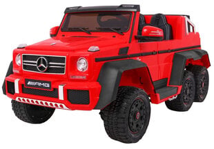 Mercedes G63 6x6 MP4 ühekohaline elektriauto lastele, punane цена и информация | Электромобили для детей | kaup24.ee