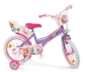 Детский велосипед Paw Patrol, 16", розовый/ фиолетовый цвет цена и информация | Велосипеды | kaup24.ee