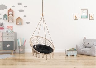 Подушка для кресла Hobbygarden Stork, черная цена и информация | Подушки, наволочки, чехлы | kaup24.ee