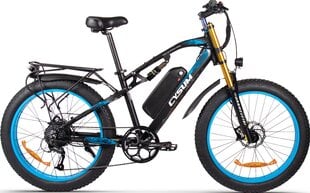 Электровелосипед Cysum M900 Plus, 26", черный, 1000 Вт, 17 Ач LG цена и информация | Электровелосипеды | kaup24.ee