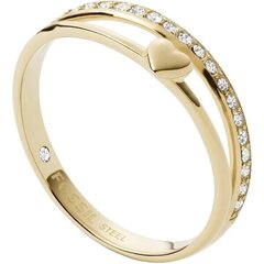 Fossil Романтичное позолоченное кольцо с кристаллами JF03750710 цена и информация | Кольцо | kaup24.ee