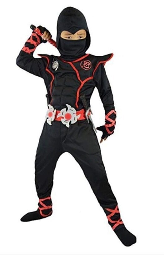 Ninja ülikond SHURIKEN DAGGERS, 110-116 hind ja info | Karnevali kostüümid | kaup24.ee