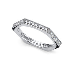 Oliver Weber Вневременное серебряное кольцо с кубическими цирконами Edge 63266 цена и информация | Кольцо | kaup24.ee