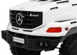 Mercedes-Benz Zetros kahekohaline elektriauto lastele, valge hind ja info | Laste elektriautod | kaup24.ee